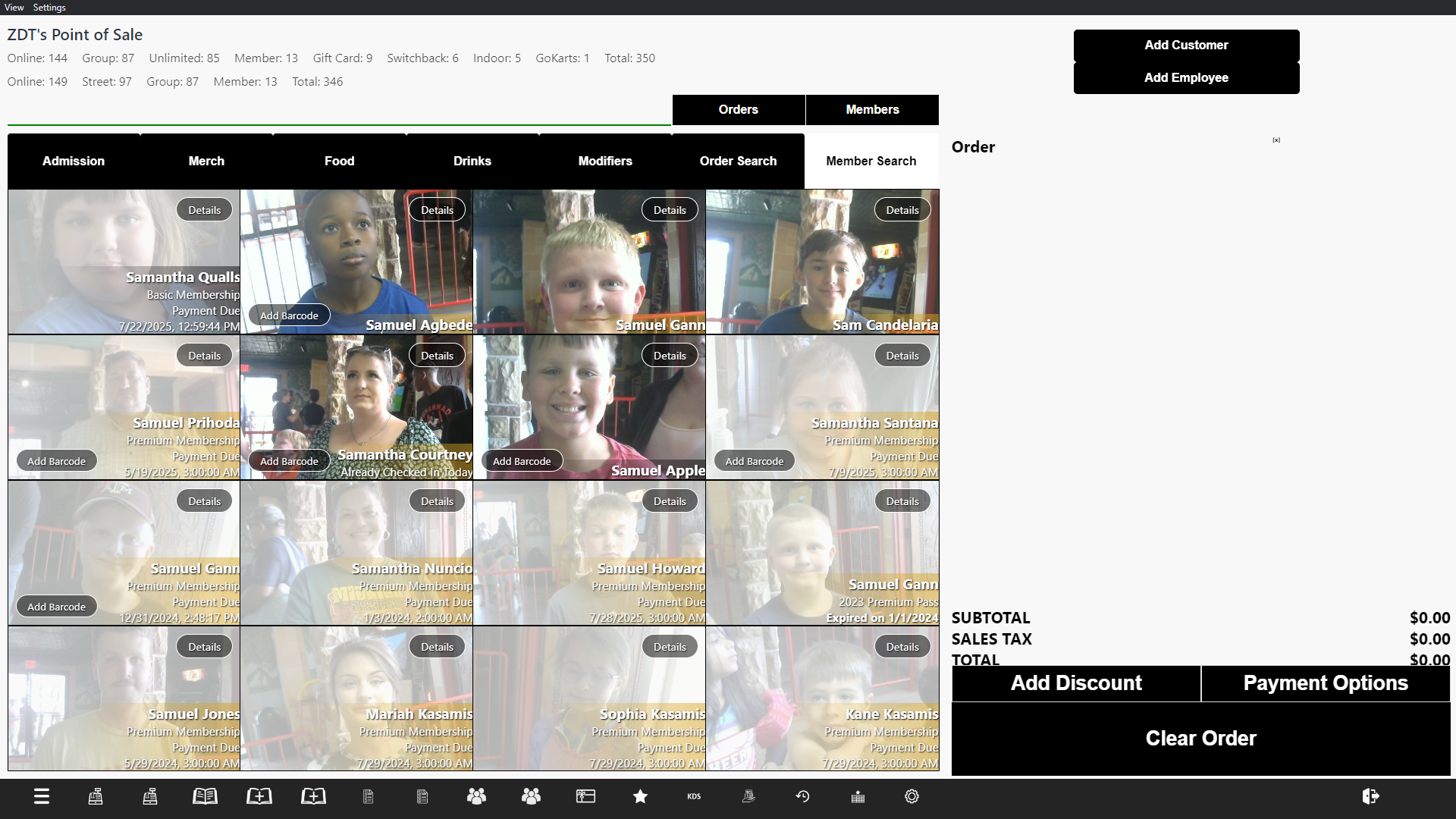 Membership Management System Screenshot
